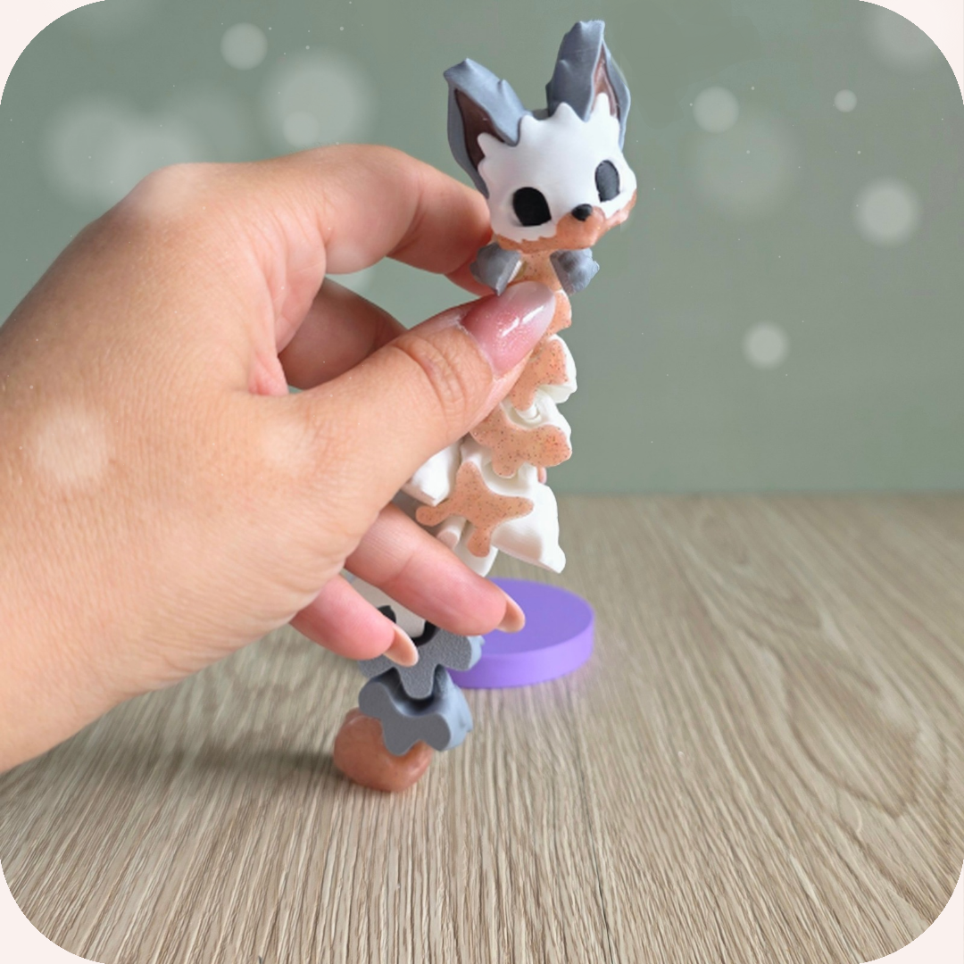 Figurine 3D renard kawaii, imprimé en 3D à Cognac