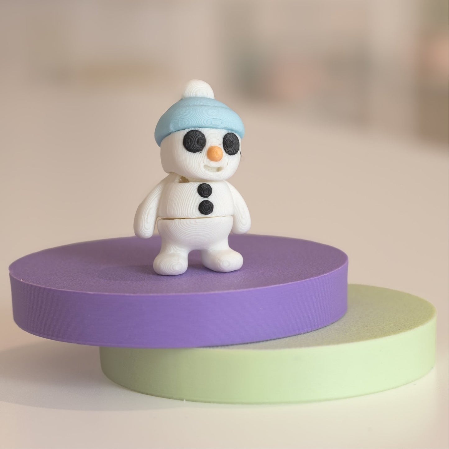 Figurine snowman kawaii 3D