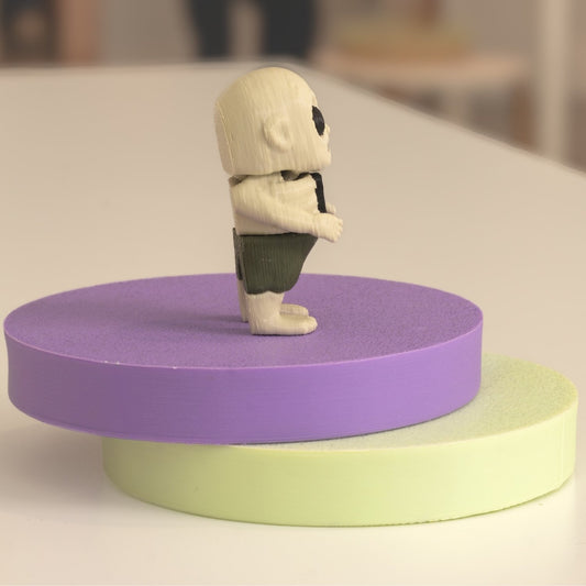 Figurine zombie kawaii 3D, figurine miniature à collectionner fabriquée à Cognac. 