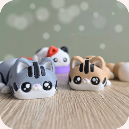 Figurines 3D chats mignons kawaii