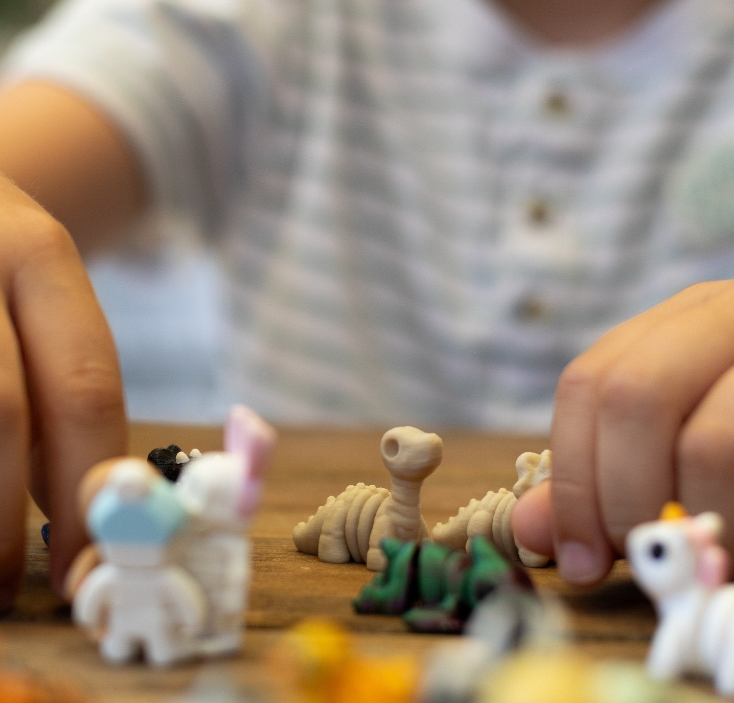Figurines dinosaure 3D kawaii pour jouer