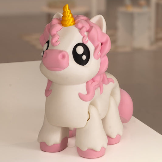 Licorne articulée kawaii 3D