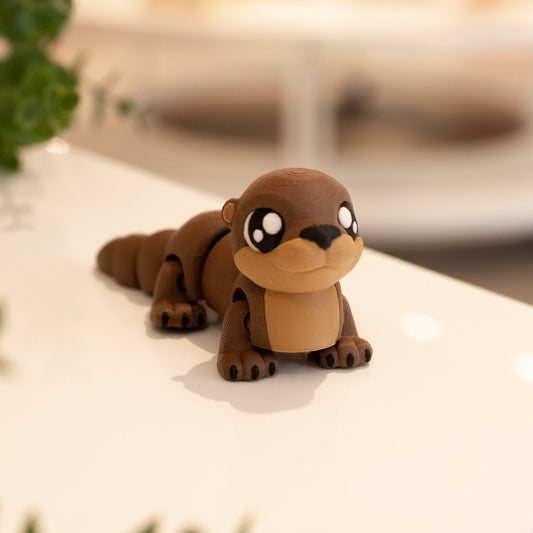 Loutre kawaii 3D articulée