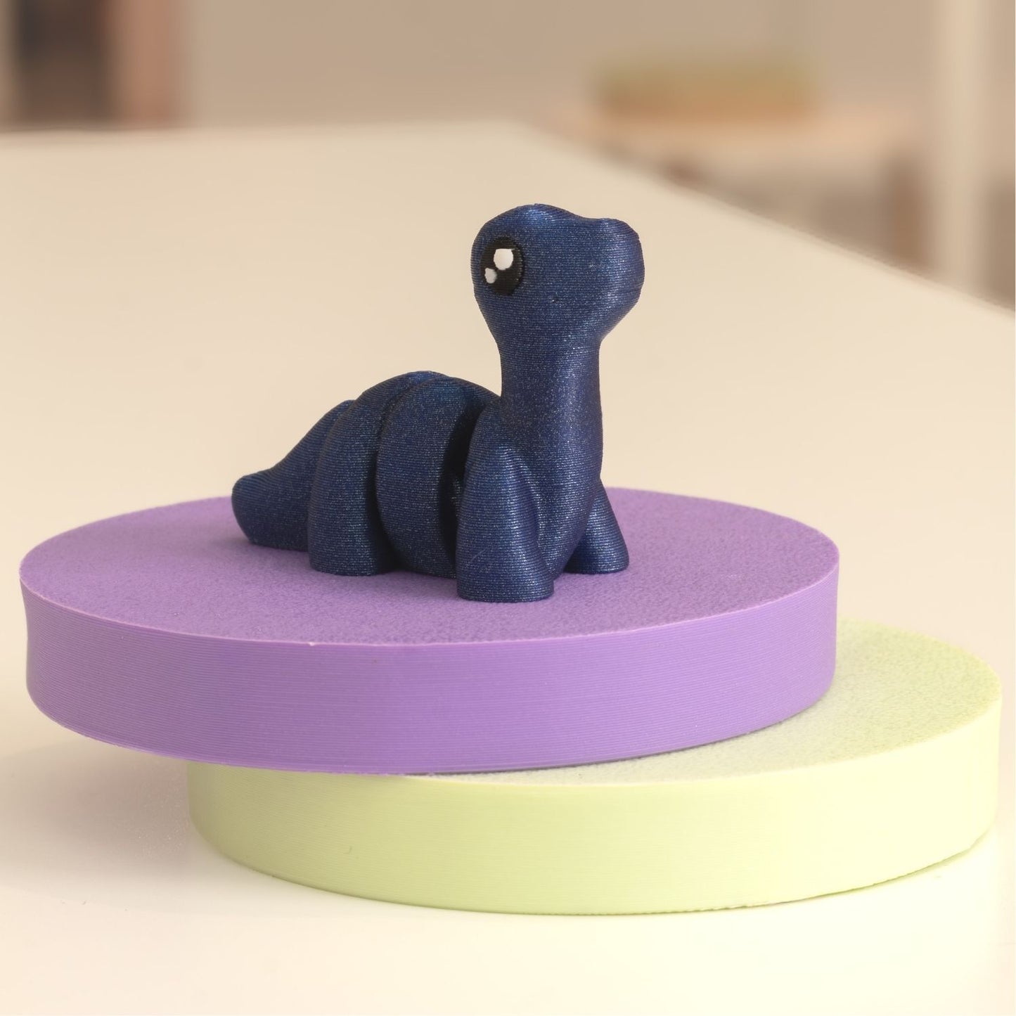 Mini Figurine brontosaure kawaii 3D. Imprimé en 3D à Cognac