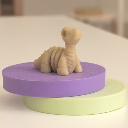 Mini Figurine brontosaure squelette kawaii 3D. Imprimé en 3D à Cognac
