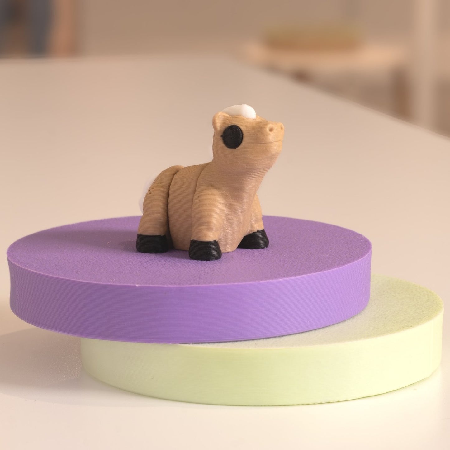 Mini Figurine cheval kawaii 3D. Imprimé en 3D à Cognac
