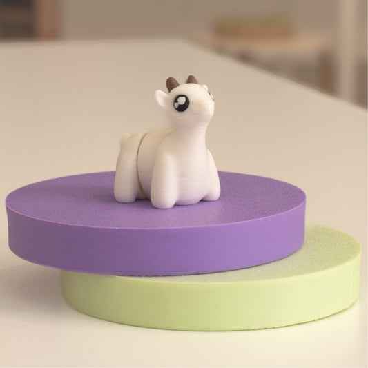 Mini Figurine chèvre kawaii 3D. Imprimé en 3D à Cognac
