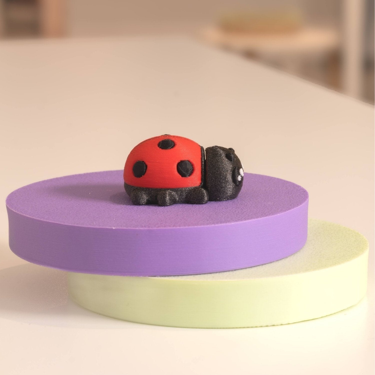Mini figurine coccinelle kawaii 3D