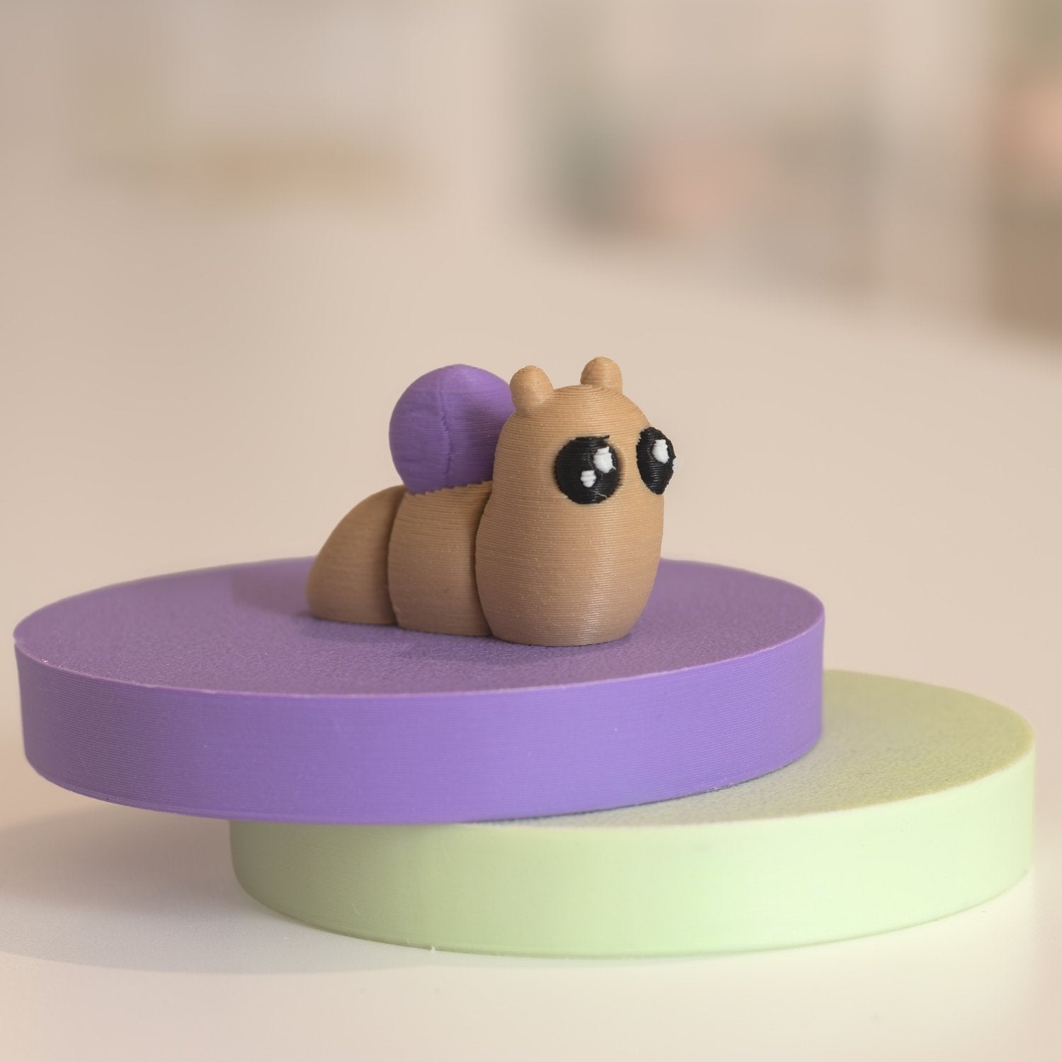 Mini Figurine escargot kawaii 3D. Imprimé en 3D à Cognac