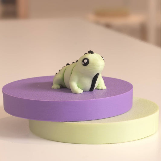 Mini figurine iguane kawaii 3D