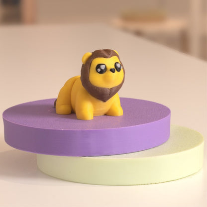 Mini Figurine lion kawaii 3D. Imprimé en 3D à Cognac