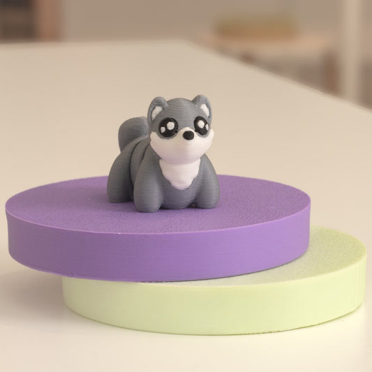 Mini Figurine loup kawaii 3D. Imprimé en 3D à Cognac