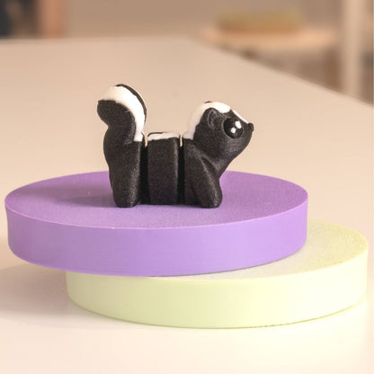 Mini figurine moufette kawaii 3D