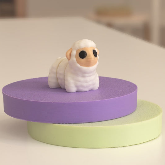 Mini Figurine mouton kawaii 3D. Imprimé en 3D à Cognac