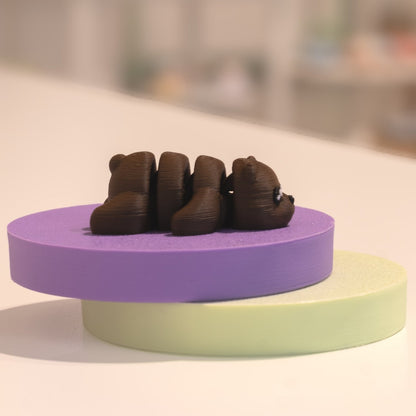 Mini figurine ours kawaii 3D