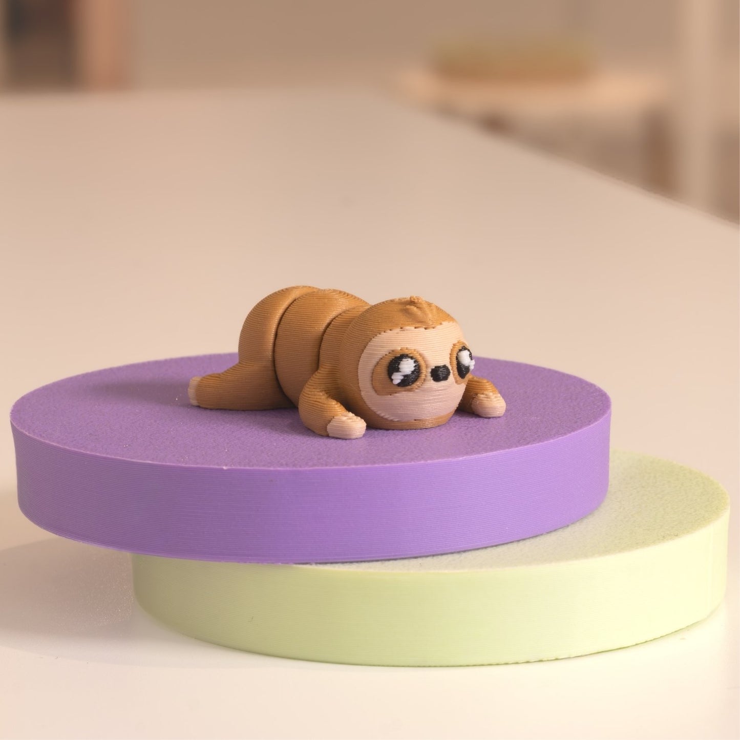 Mini Figurine paresseux kawaii 3D. Imprimé en 3D à Cognac