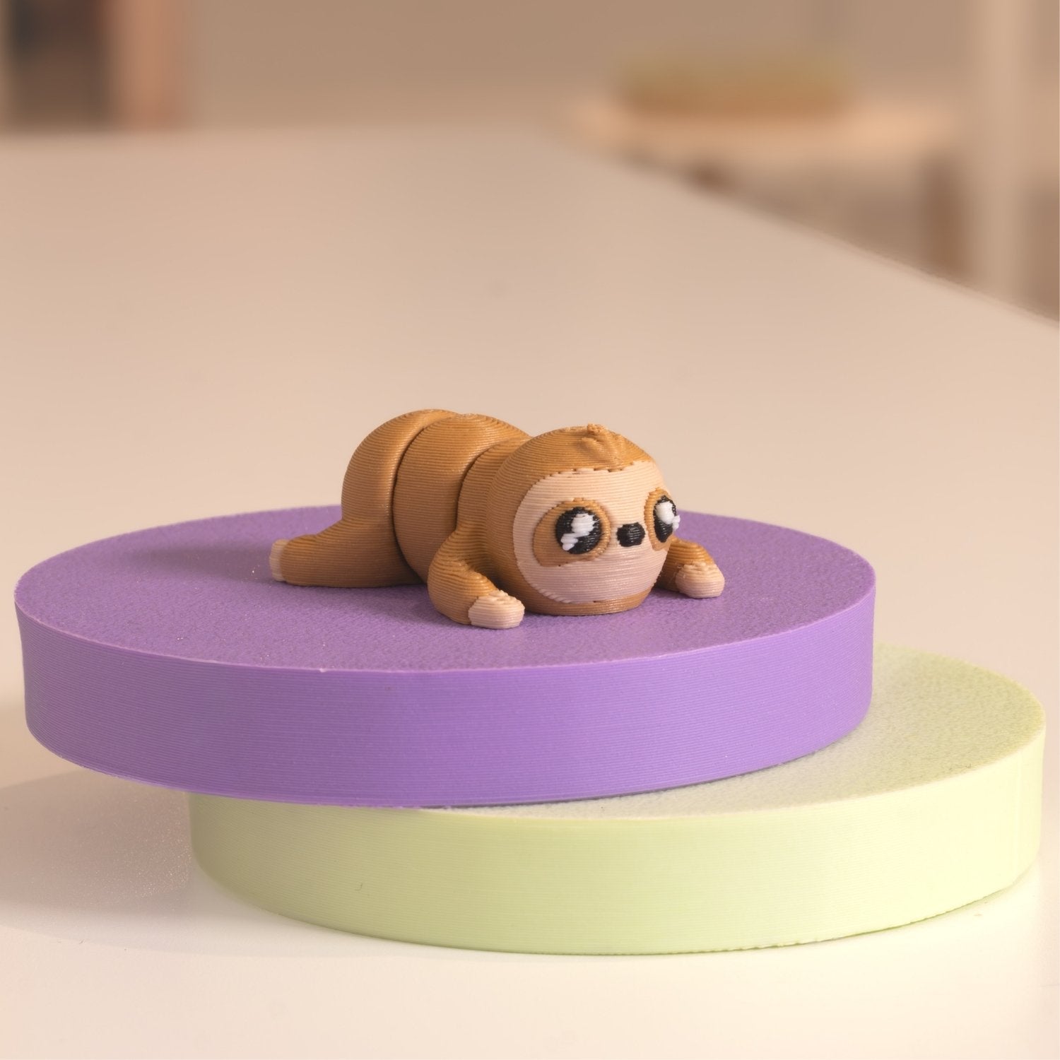 Mini Figurine paresseux kawaii 3D. Imprimé en 3D à Cognac