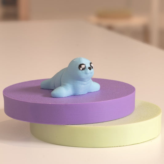Mini Figurine phoque kawaii 3D. Imprimé en 3D à Cognac