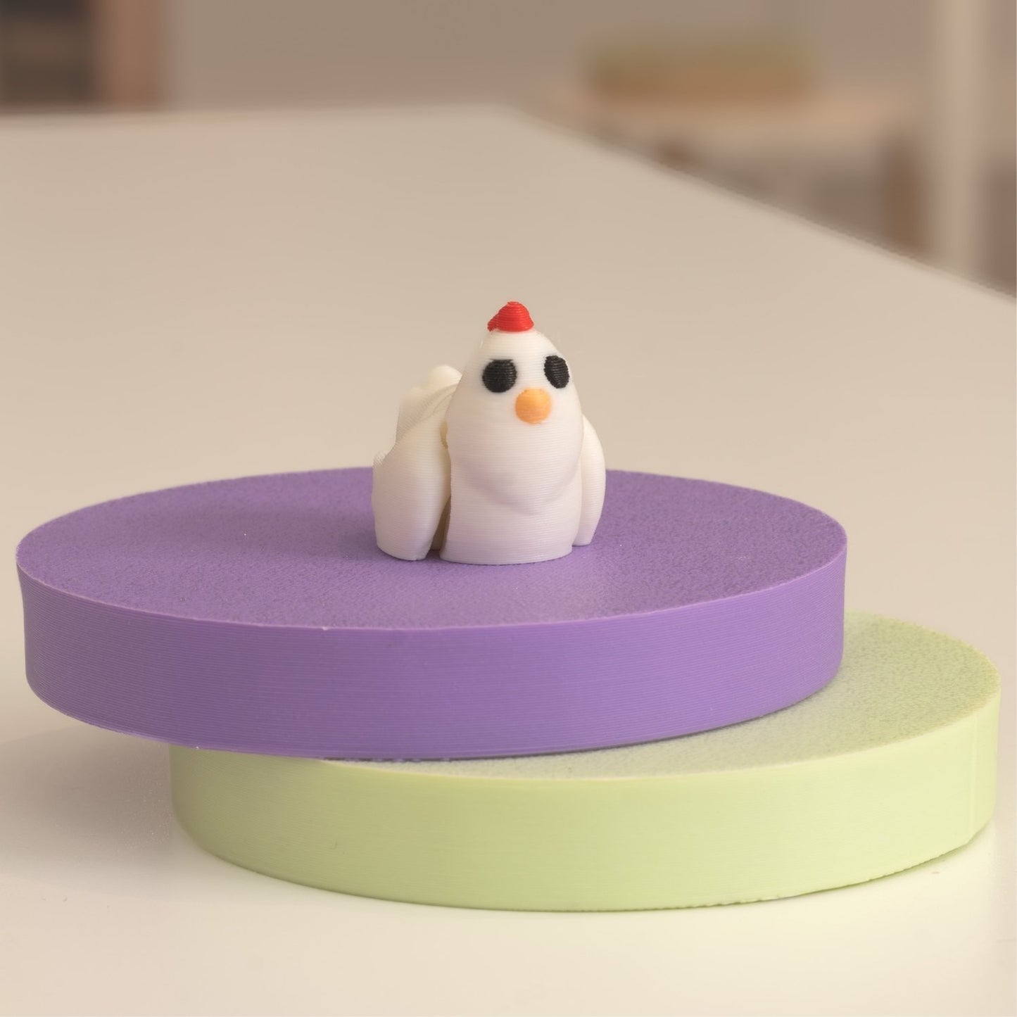 Mini Figurine poule kawaii 3D. Imprimé en 3D à Cognac
