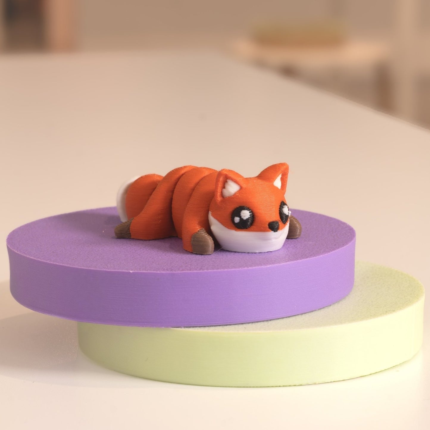 Mini Figurine renard kawaii 3D. Imprimé en 3D à Cognac