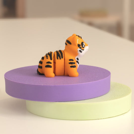 Mini Figurine tigre kawaii 3D. Imprimé en 3D à Cognac