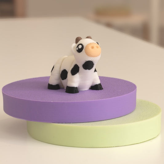 Mini Figurine vache kawaii 3D. Imprimé en 3D à Cognac