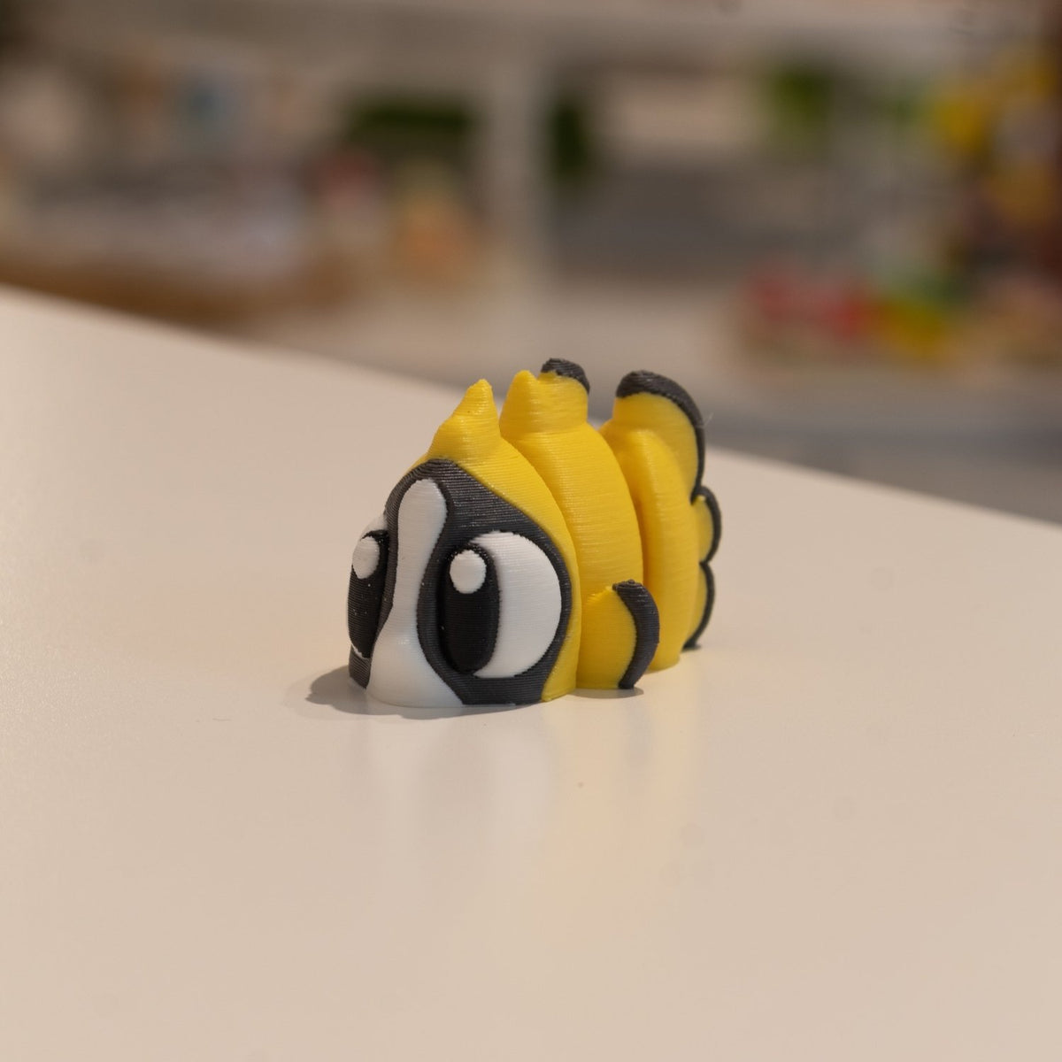 Figurine pour diorama 3D, poisson papillon kawaii imprimé à Cognac