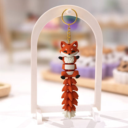 Porte-clé articulé renard