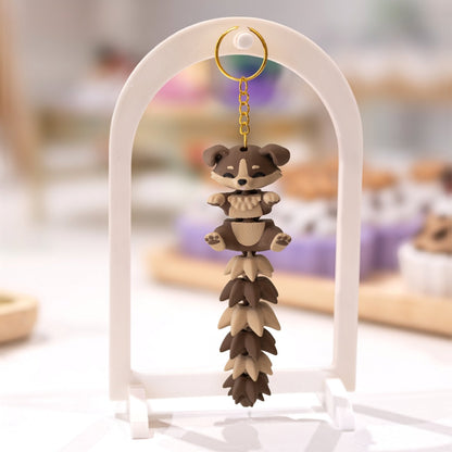 Porte-clé 3D chien kawaii