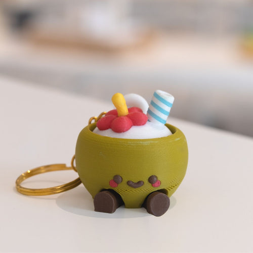 Porte-clé cocktail kawaii clicker fidget anti-stress