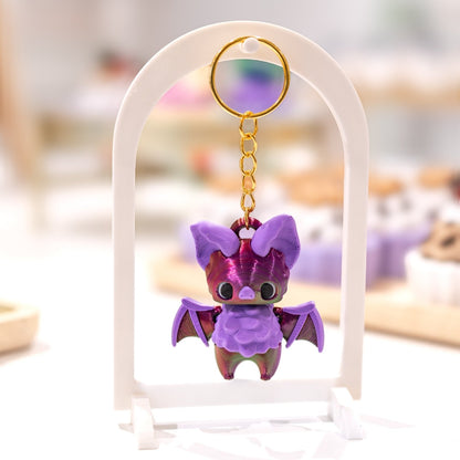 Porte-clé mignon chauve-souris kawaii imprimé en 3D à Cognac