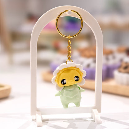 Porte-clé mignon pâquerette kawaii imprimé en 3D à Cognac