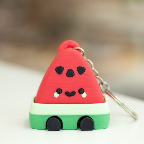 Porte-clé Pastèque 3D kawaii. Clicker anti-stress Ohana Dream