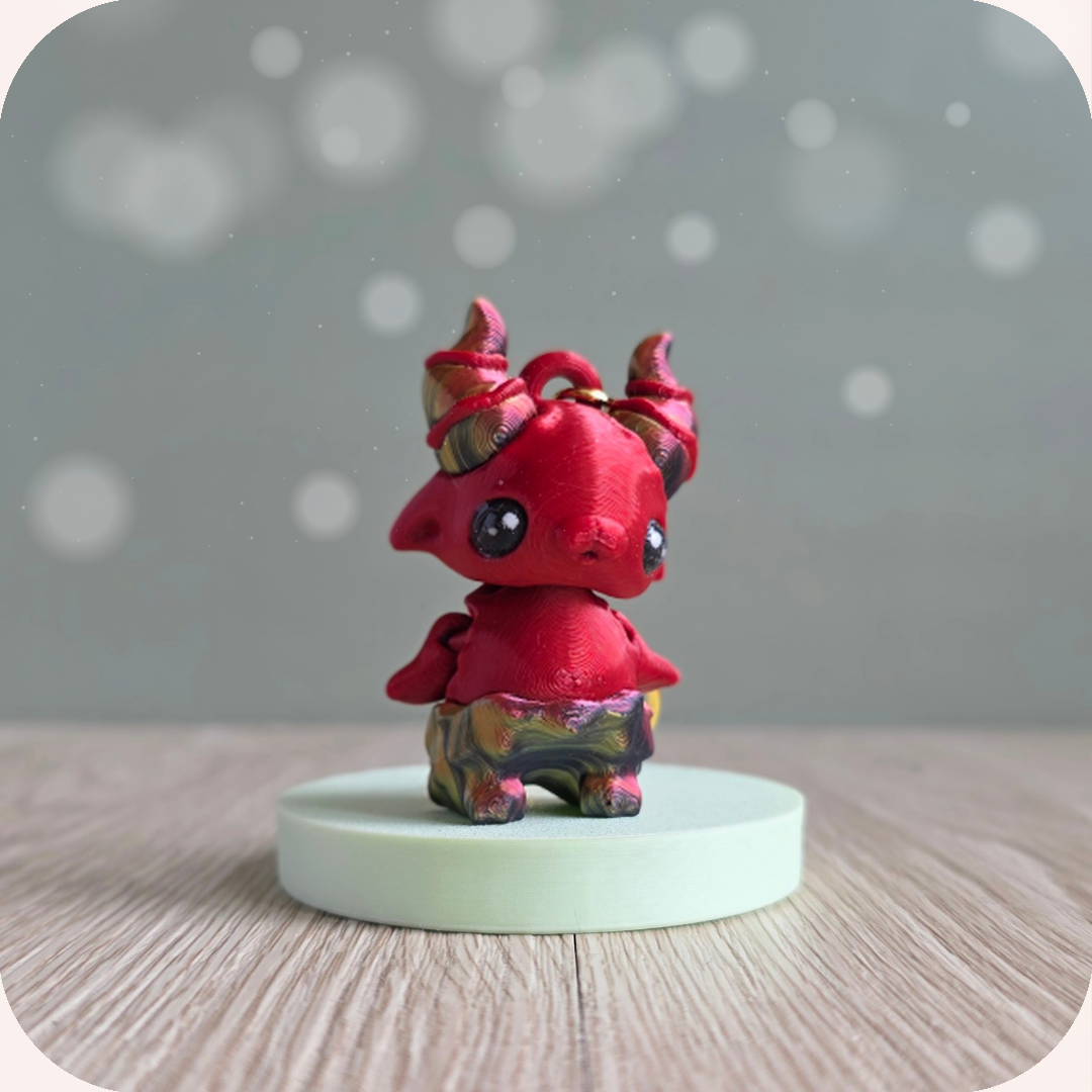 Porte-clé 3D diablotin