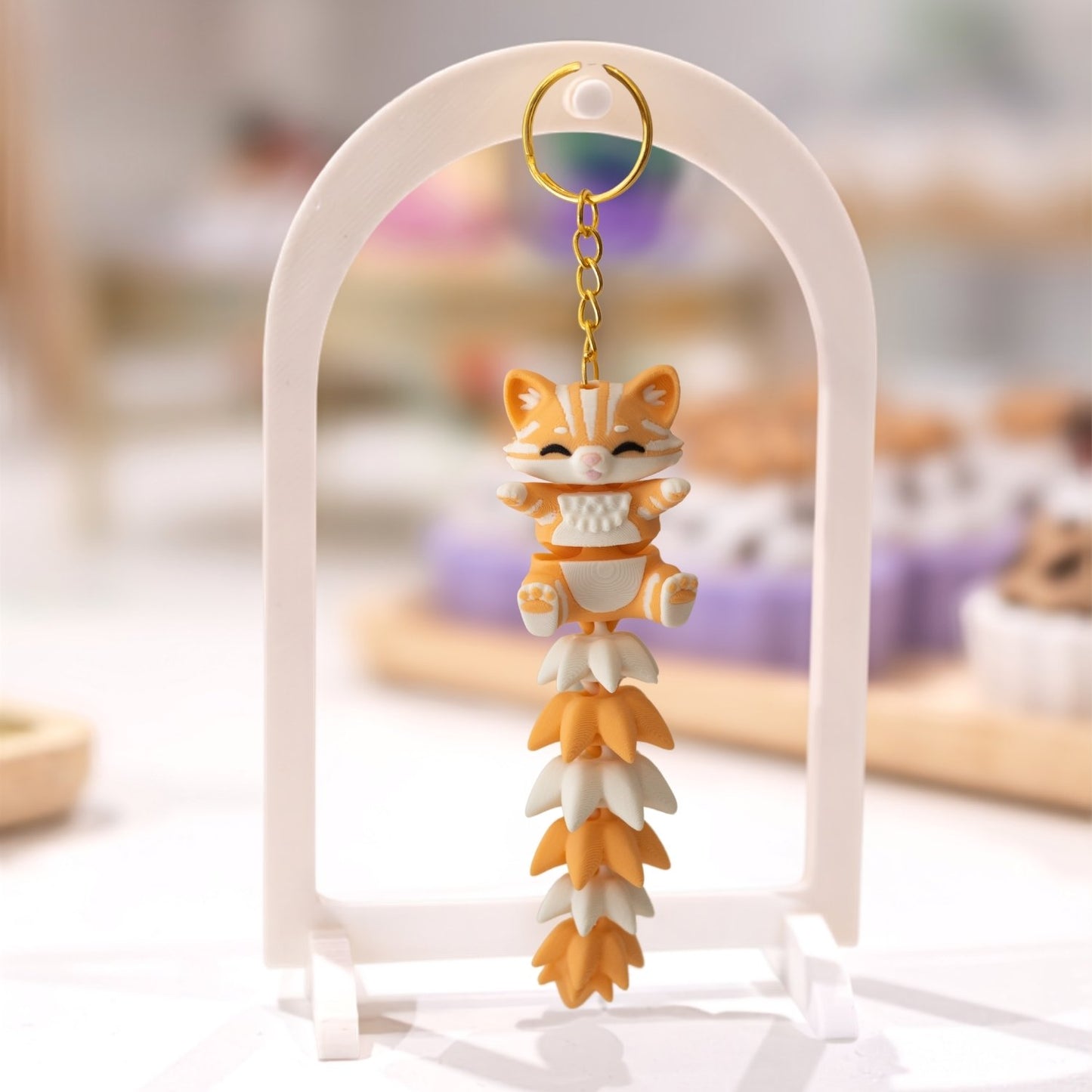 Porte-clé chat articulé Ohana Dream