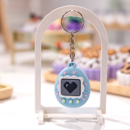 Porte-clé clicker tamagotchi kawaii coeur clicker fidget anti-stress