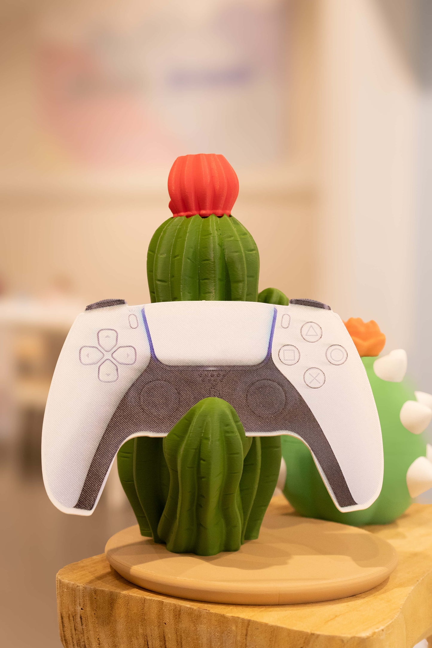 Porte Manette de jeu 3D Cactus Kawaii - Ohana Dream