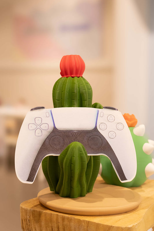 Porte manette de jeu cactus 3D
