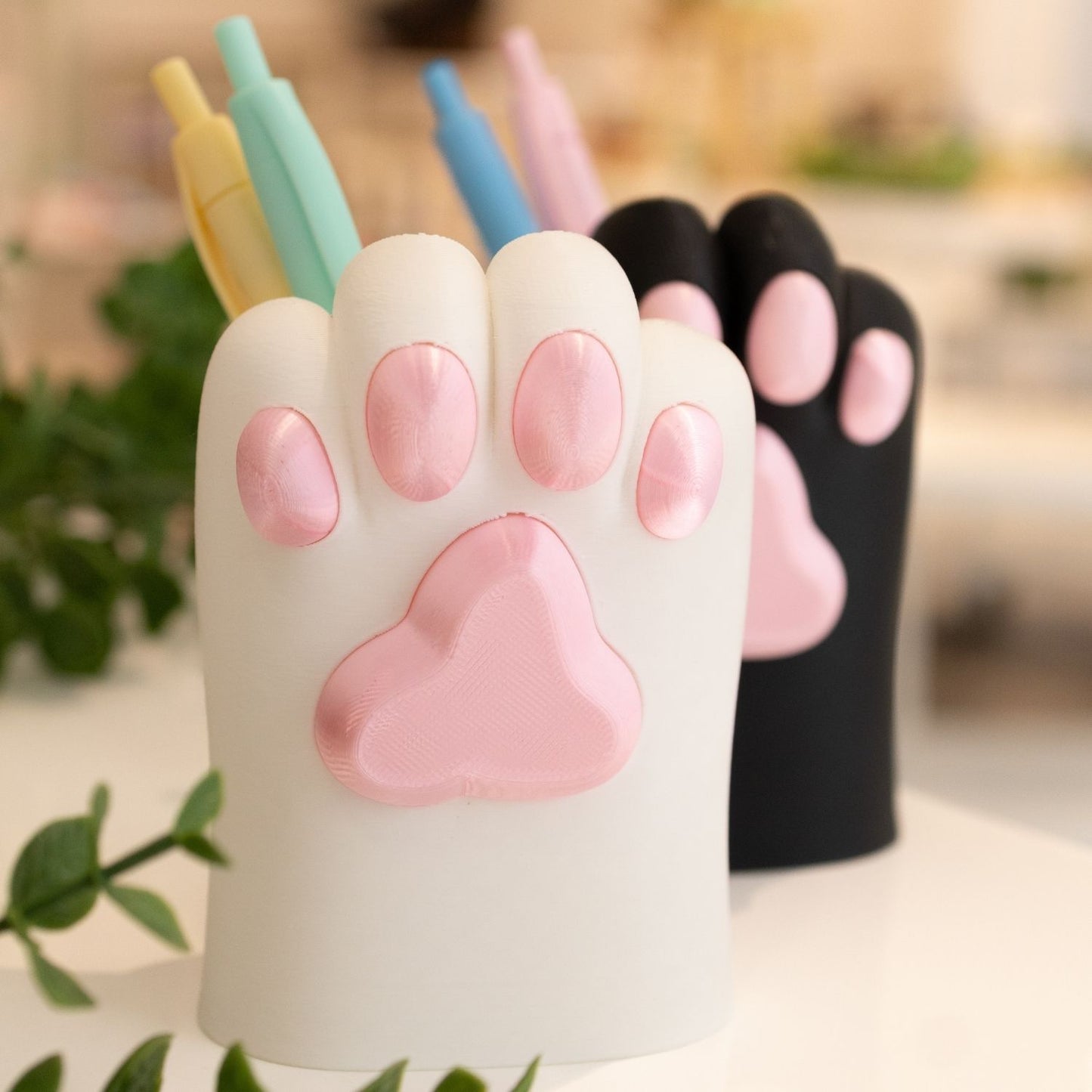 Pot à Crayon 3D Patte de Chat Kawaii - Ohana Dream