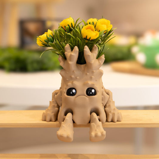 Pot mandragore kawaii 3D pour fleurs. Pot décoratif imprimé en 3D à Cognac