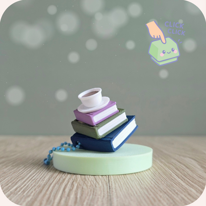 Clicker - Livres & tasse de thé | Fidget Ohana Dream☕️