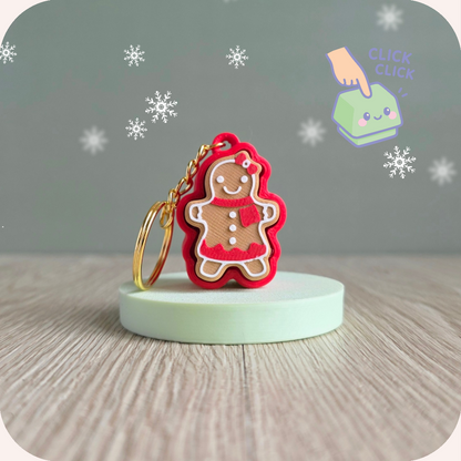 Porte-clés clicker - Pain d'épices | Fidget Ohana Dream🎄