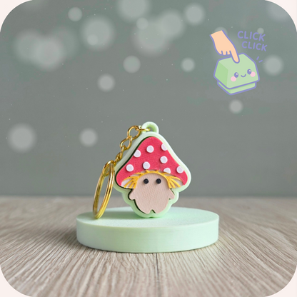 Porte-clés clicker - Champi | Fidget Ohana Dream 🍄