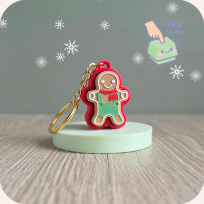 Porte-clés clicker - Pain d'épices | Fidget Ohana Dream🎄