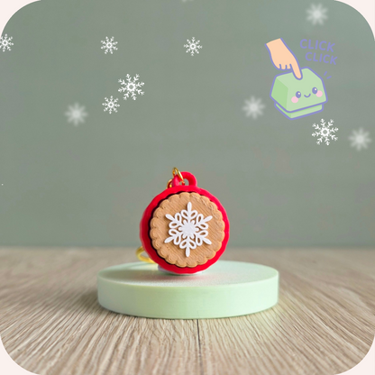 Porte-clés clicker - Biscuit de Noël | Fidget Ohana Dream🍪