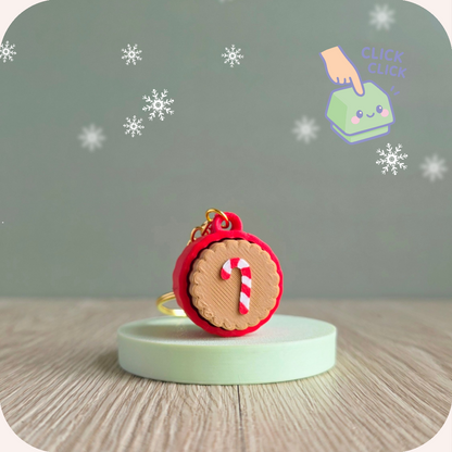 Porte-clés clicker - Biscuit de Noël | Fidget Ohana Dream🍪