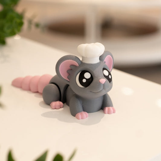 Figurine souris articulée kawaii