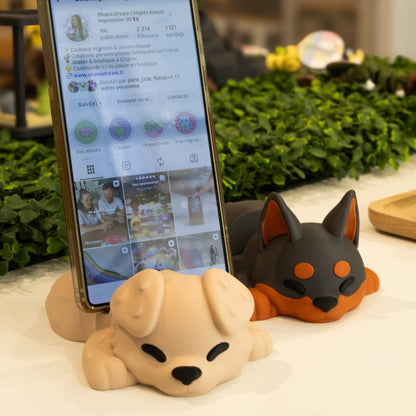 Support pour Téléphone Chien Kawaii 3D - Ohana Dream